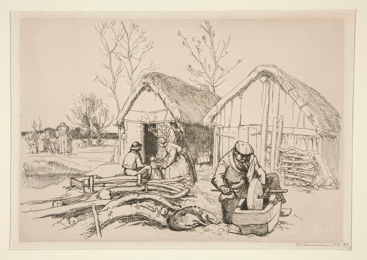 Oduncunun evi (Vend?e) (Oduncu by Auguste Lepere
