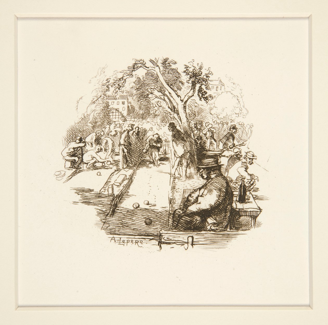 çim bowlingi by Auguste Lepere