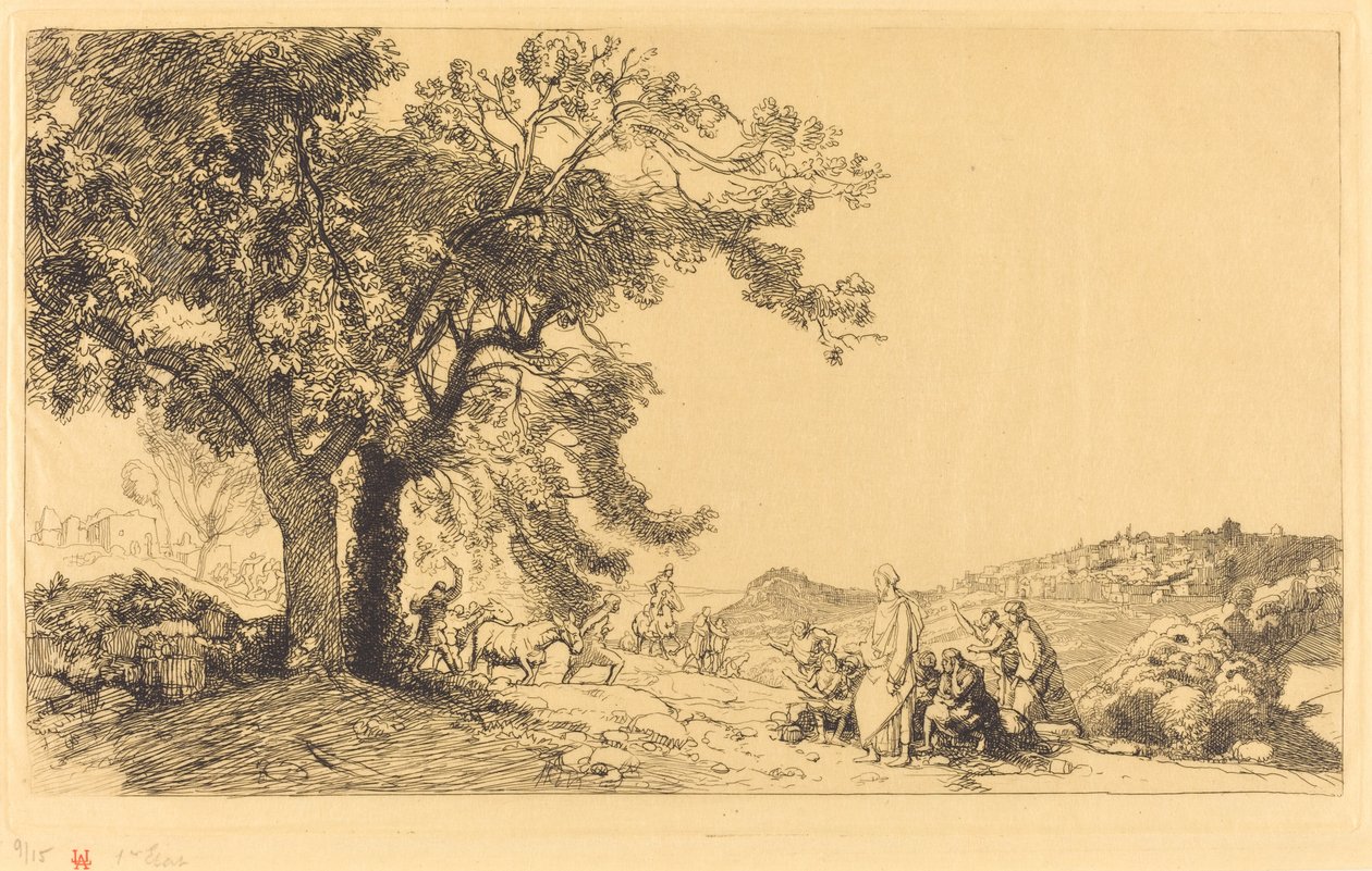 Palms Sabahında Mesih by Auguste Lepere