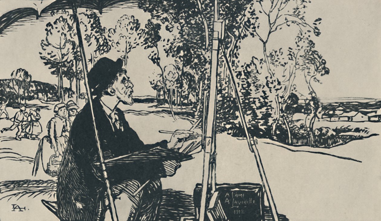 Peyzajcı, 1919 by Auguste Louis Lepère