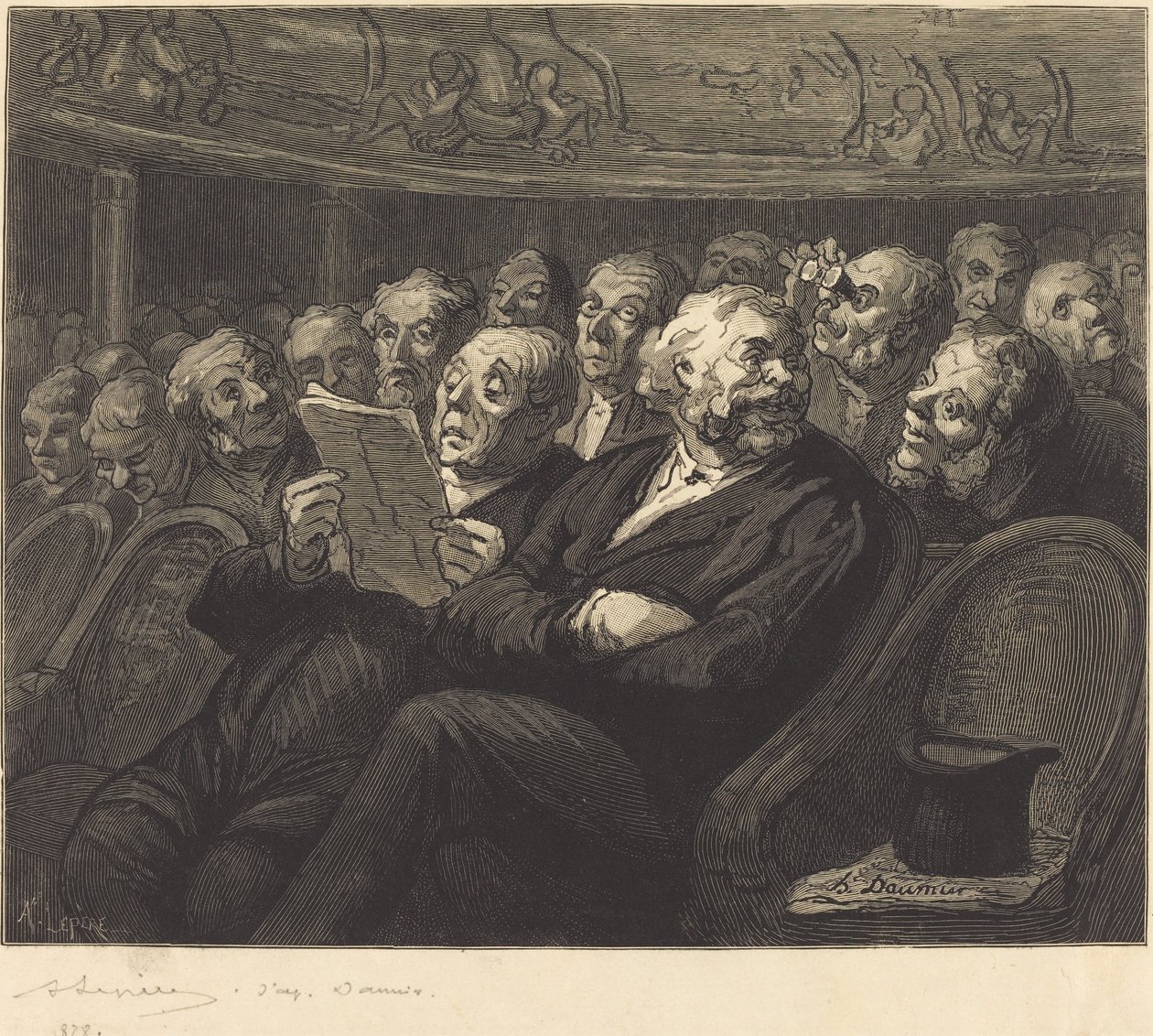 Orkestra Koltukları, 1878. by Auguste Lepere
