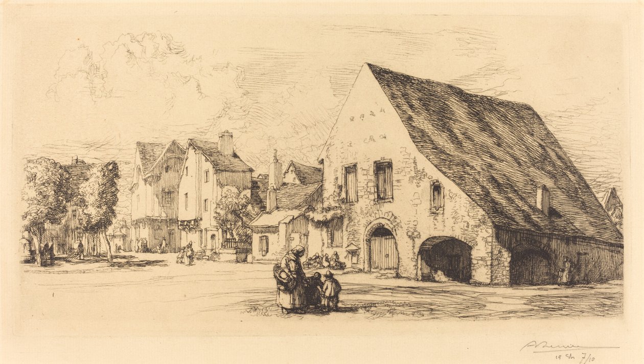 Provins (Seine ve Marne) by Auguste Lepere