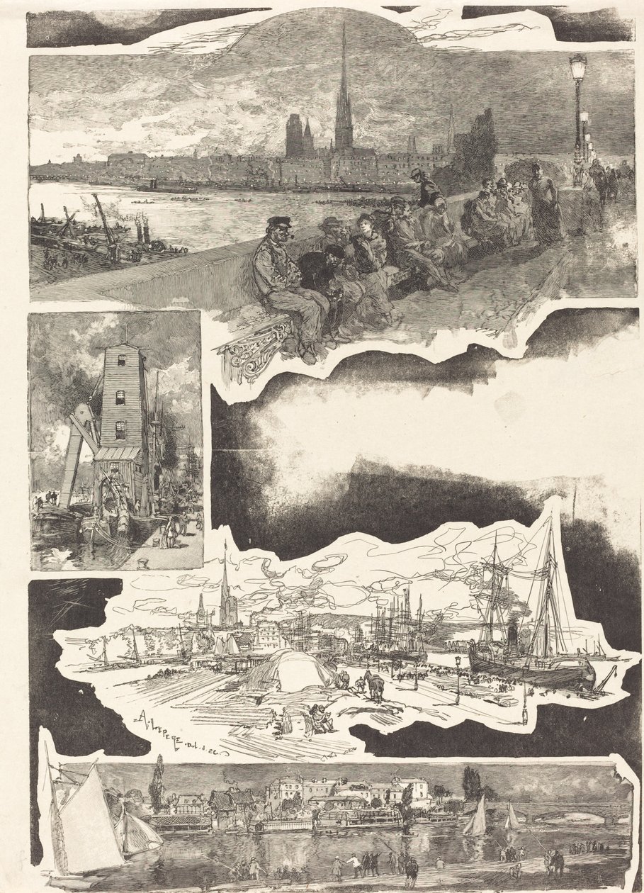 Rouen by Auguste Lepere