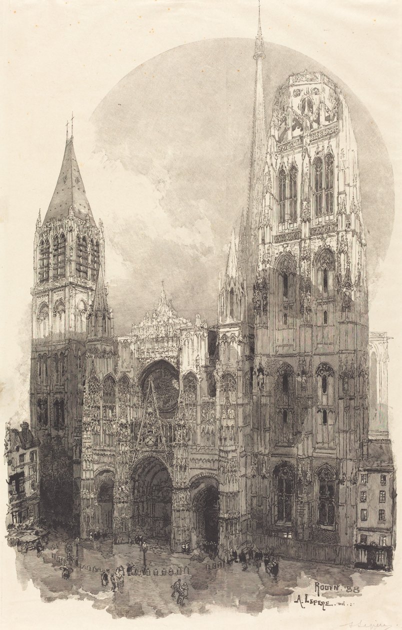 Rouen Katedrali (La Cathedral de Rouen) by Auguste Lepere