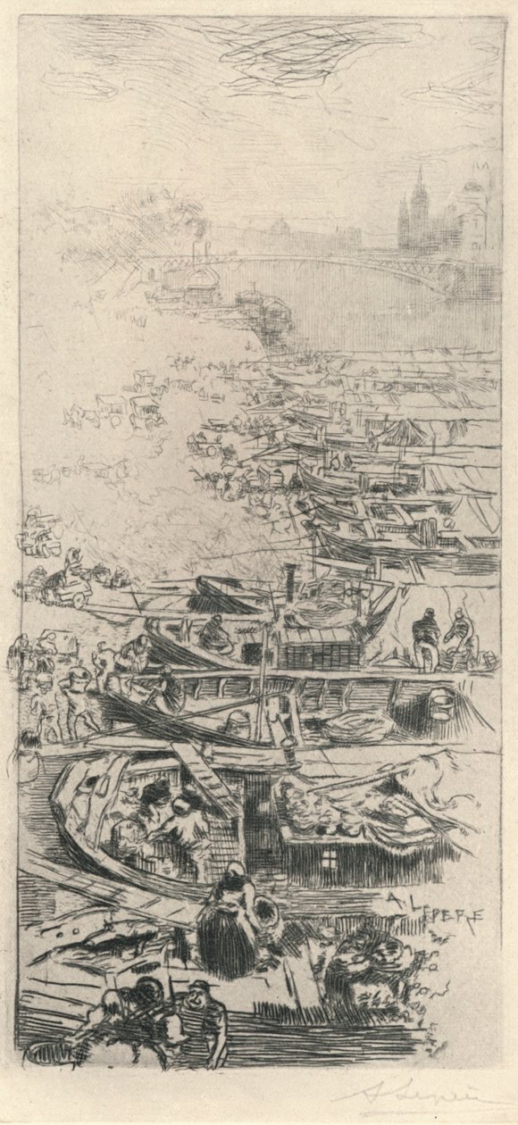 Elma Pazarı, 1915 by Auguste Louis Lepère