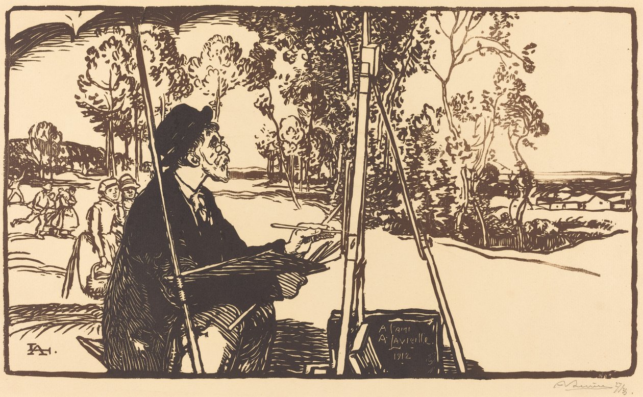 Peyzaj Sanatçısı by Auguste Lepere