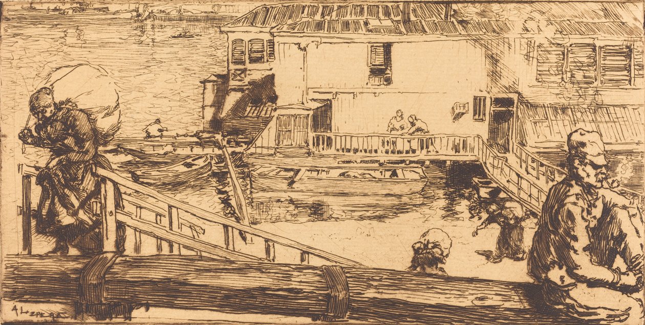 Çamaşırhane Çamaşırhane, 1891. by Auguste Lepere