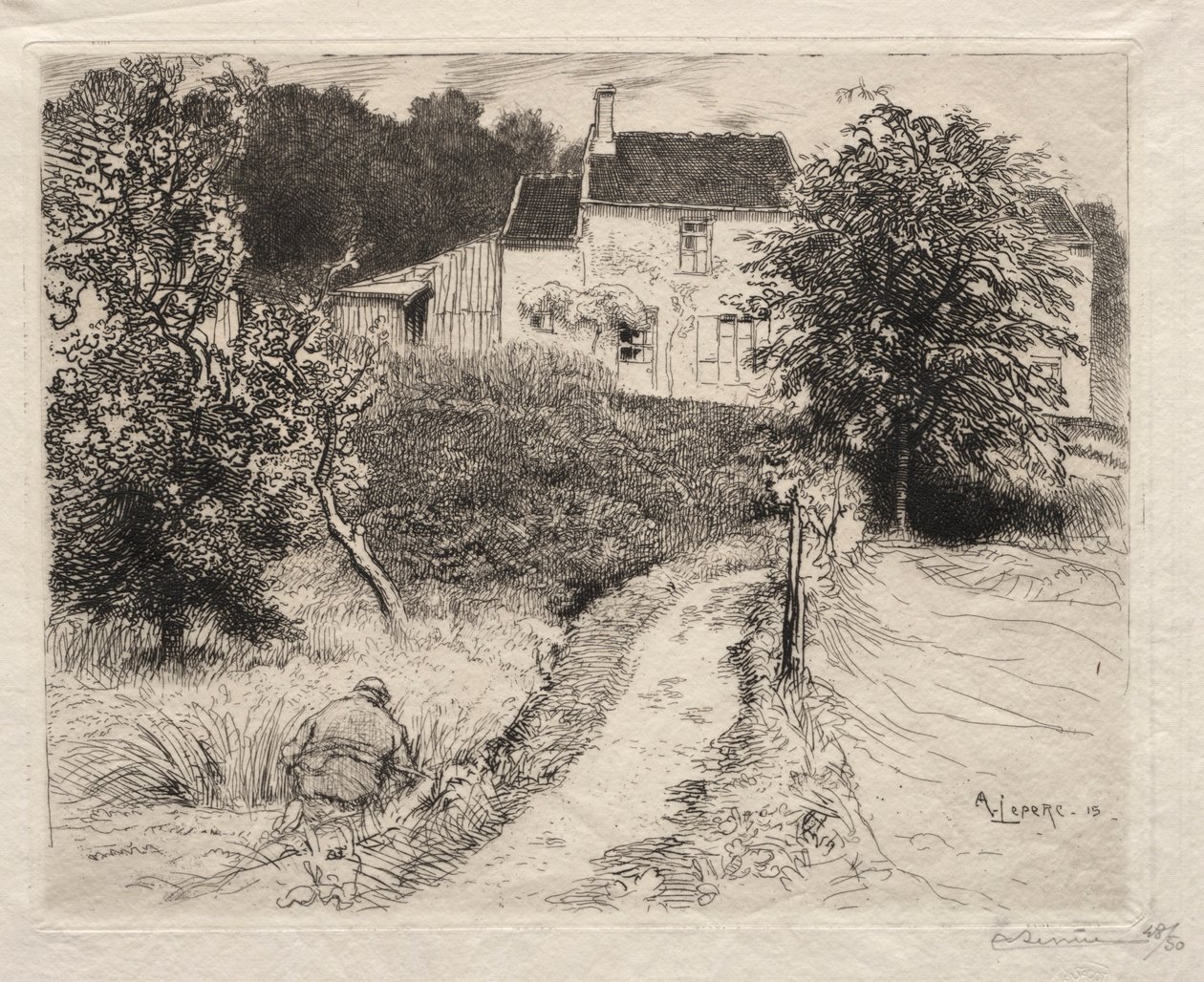 Bir Bellot, 1915. by Auguste Louis Lepère