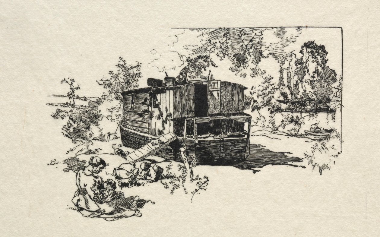 Konut teknesi. by Auguste Louis Lepère