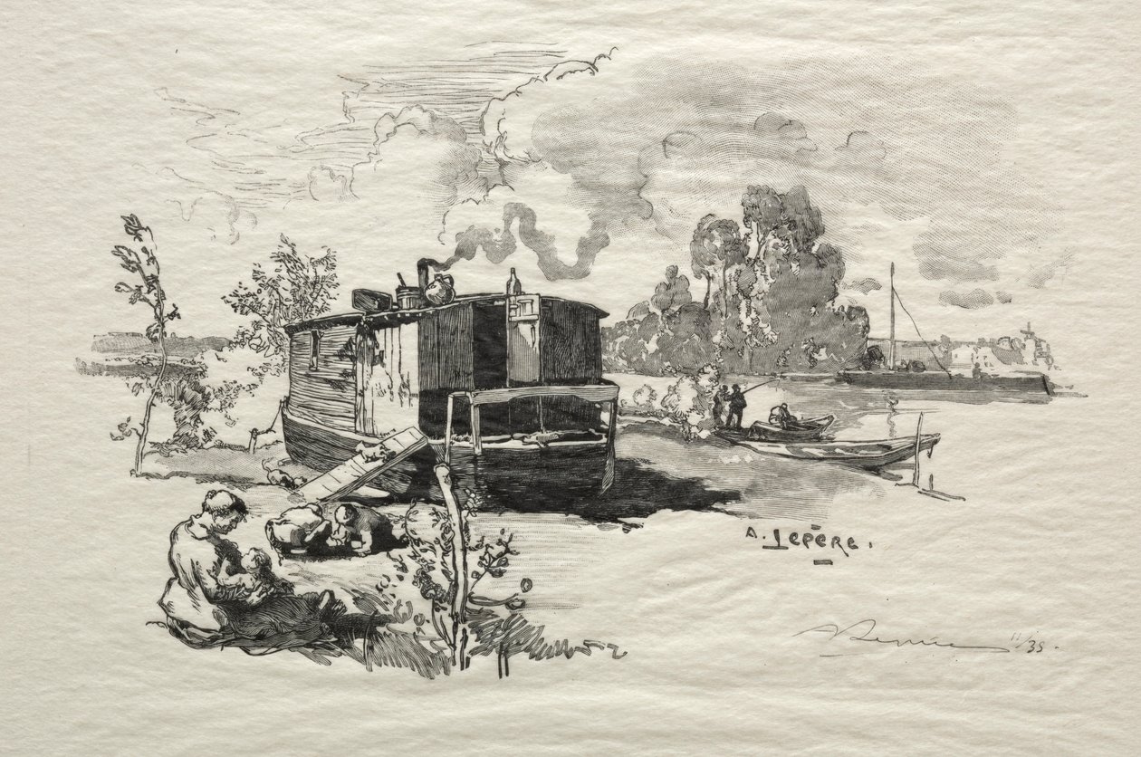 Konut teknesi. by Auguste Louis Lepère