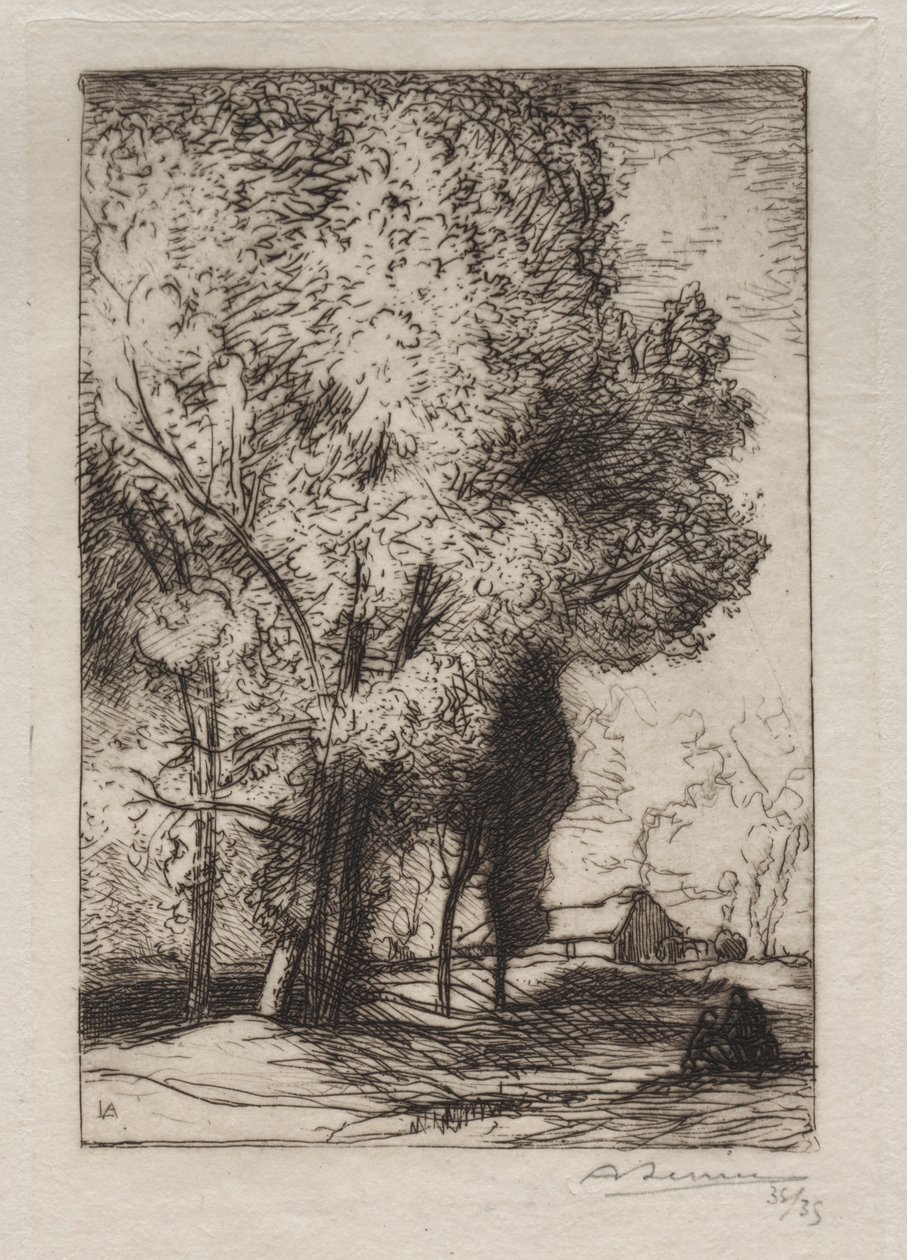 Kavaklarda Bourrine, 1911. by Auguste Louis Lepère