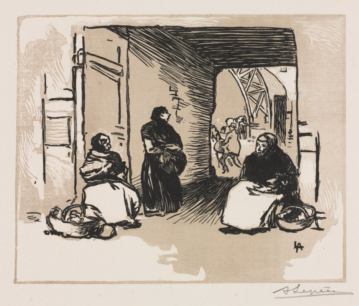 ekmek satanlar by Auguste Louis Lepère