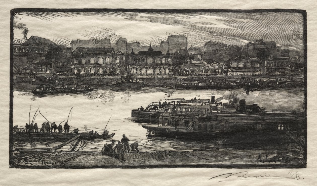 Kafeler - Şarkıcılar by Auguste Louis Lepère