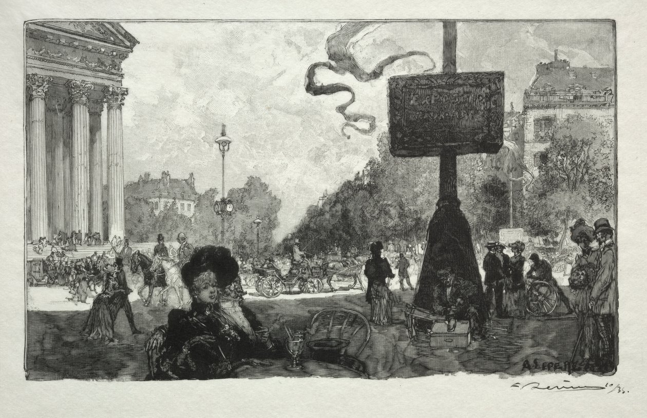 Kraliyet Caddesi Köşesi by Auguste Louis Lepère