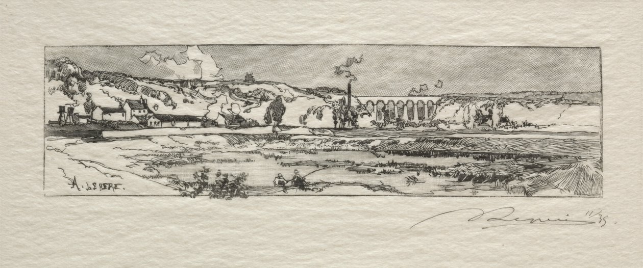 Issy les Moulineaux Gölü by Auguste Louis Lepère