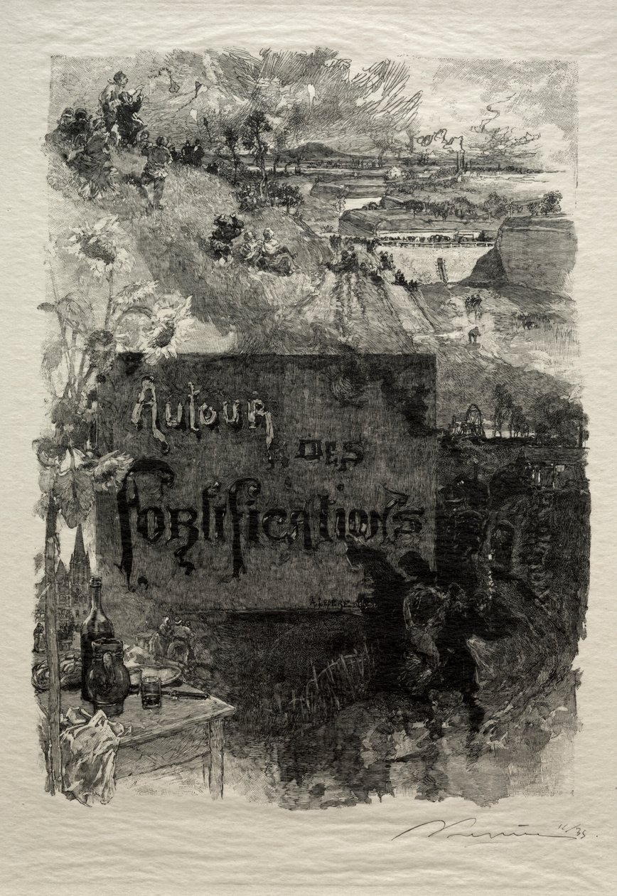 cephe parçası by Auguste Louis Lepère
