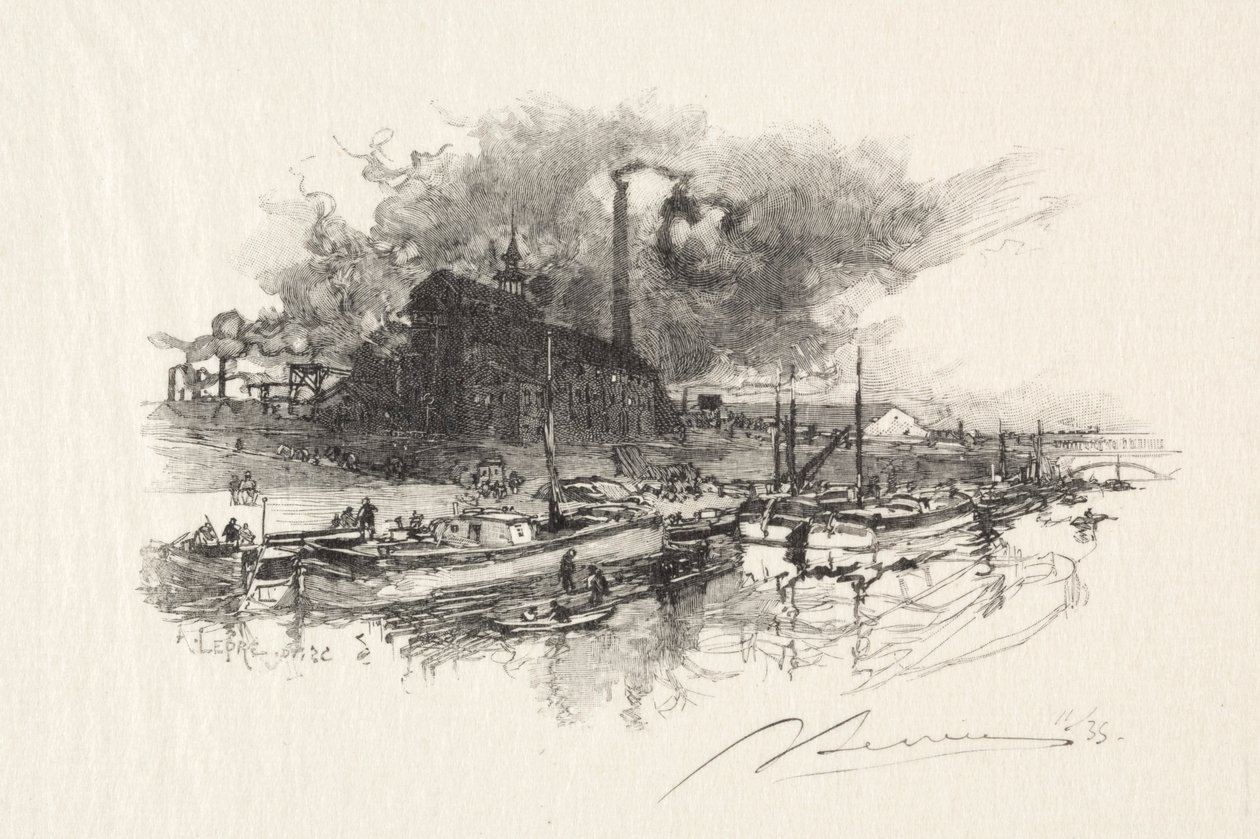 Çamaşır suyu. by Auguste Louis Lepère