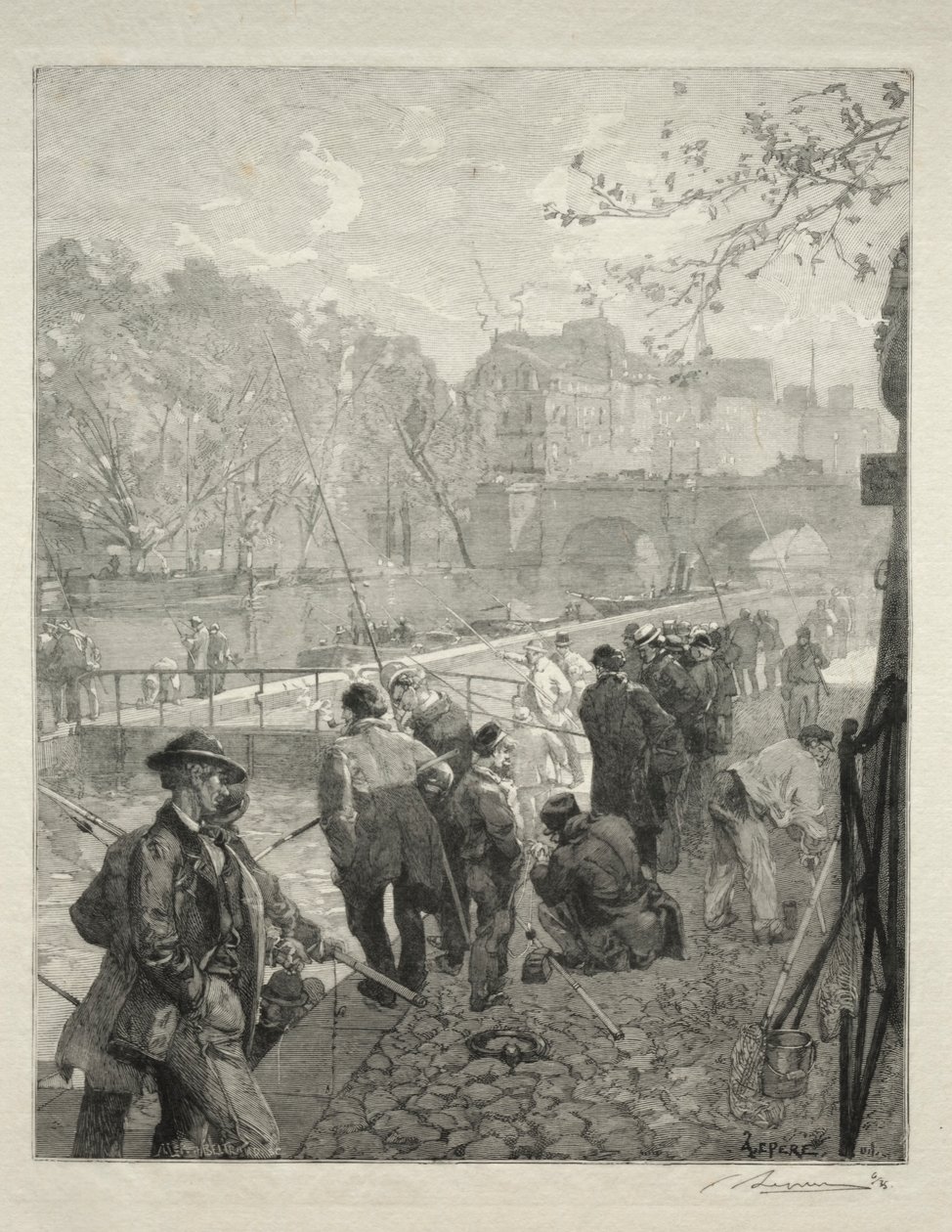 Para Birimi Kilidi by Auguste Louis Lepère
