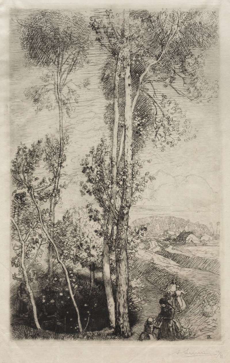 La Petite Mare, 1908. by Auguste Louis Lepère