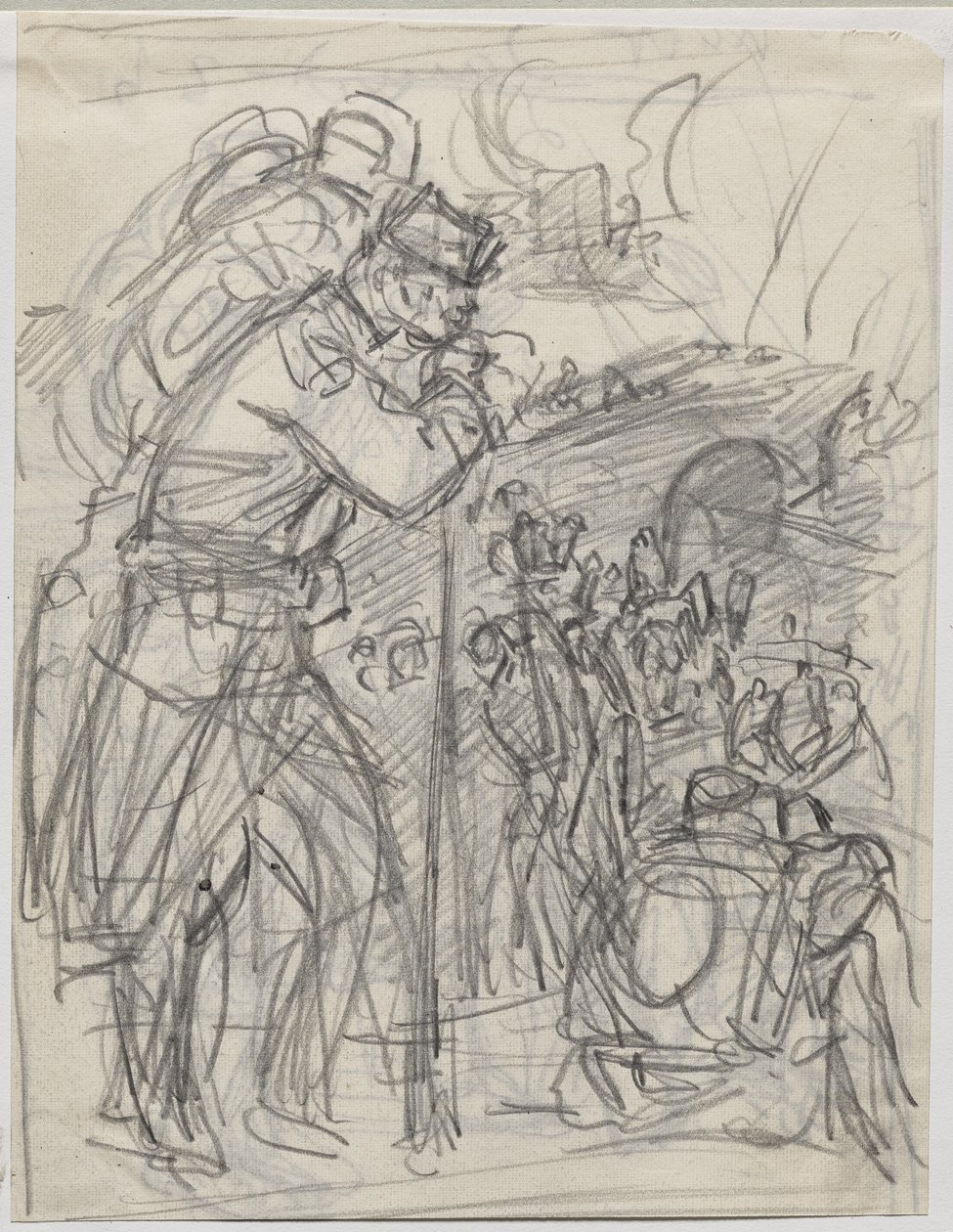 Charleroi'den Sonra Geri Çekilme... by Auguste Louis Lepère