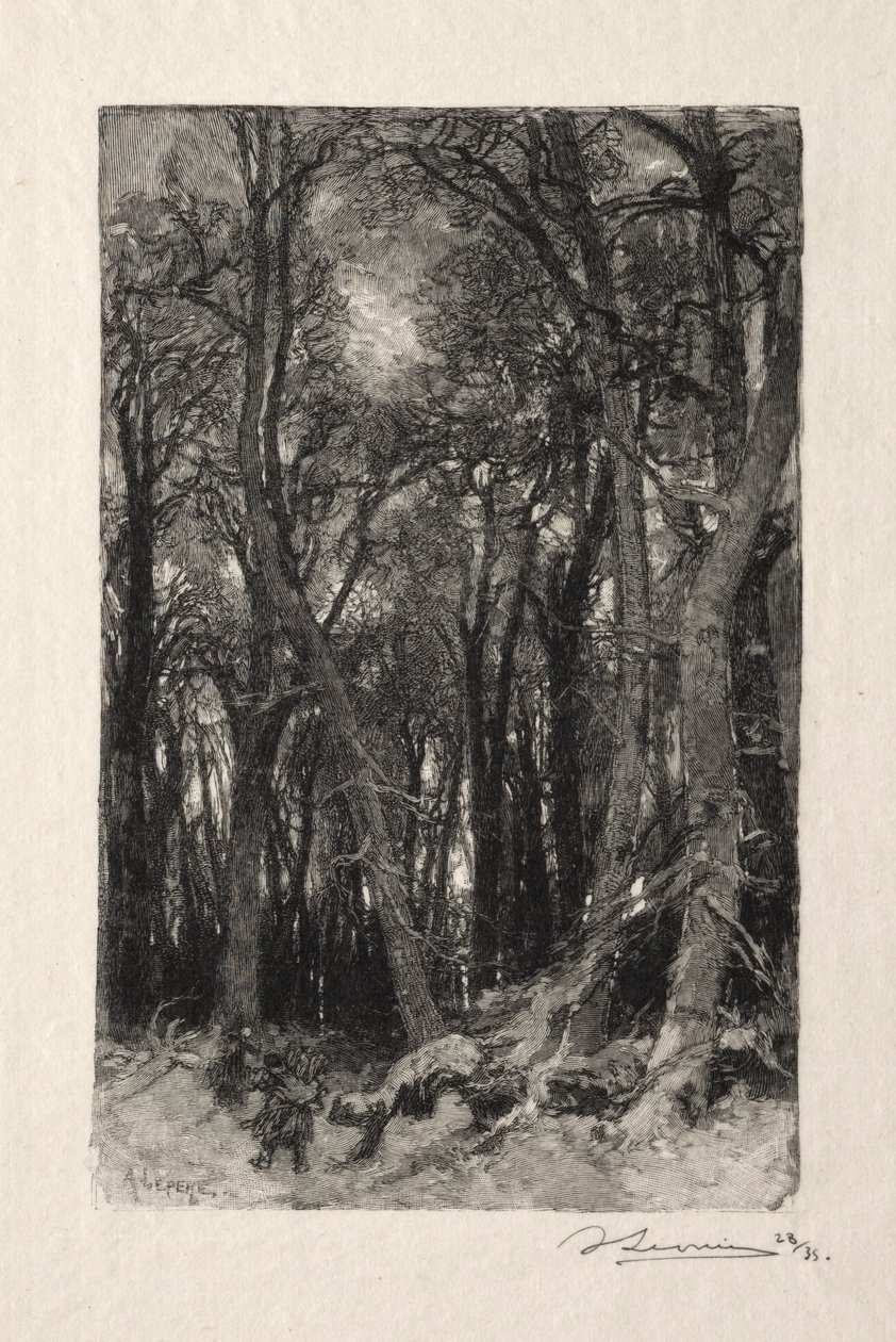 Le Bas Breau. by Auguste Louis Lepère