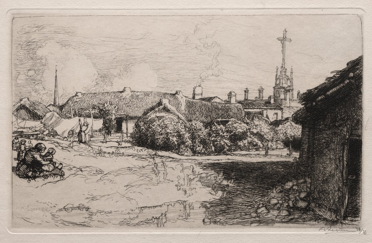 Calvary, St. Jean-de-Mont by Auguste Louis Lepère