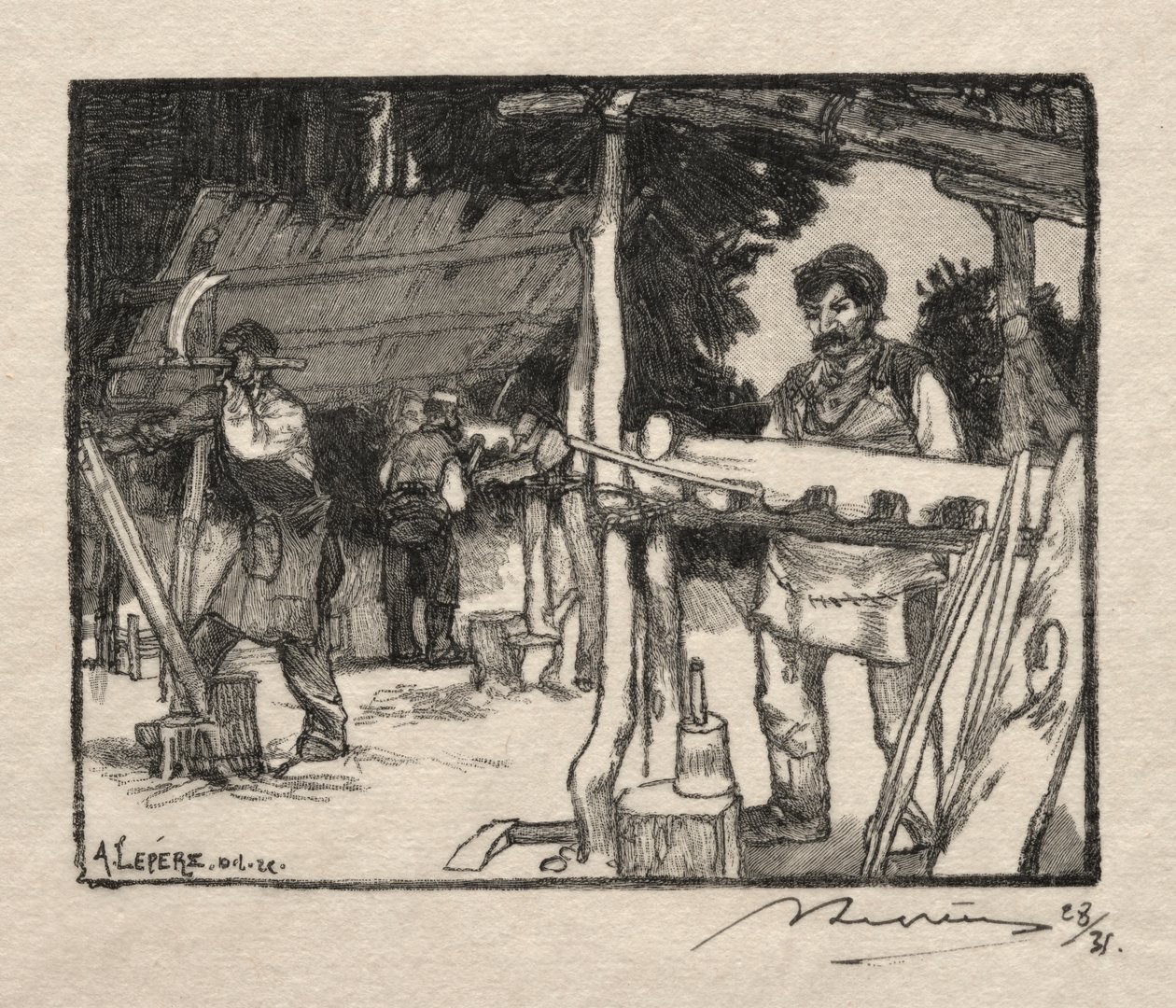 çıta üreticisi by Auguste Louis Lepère