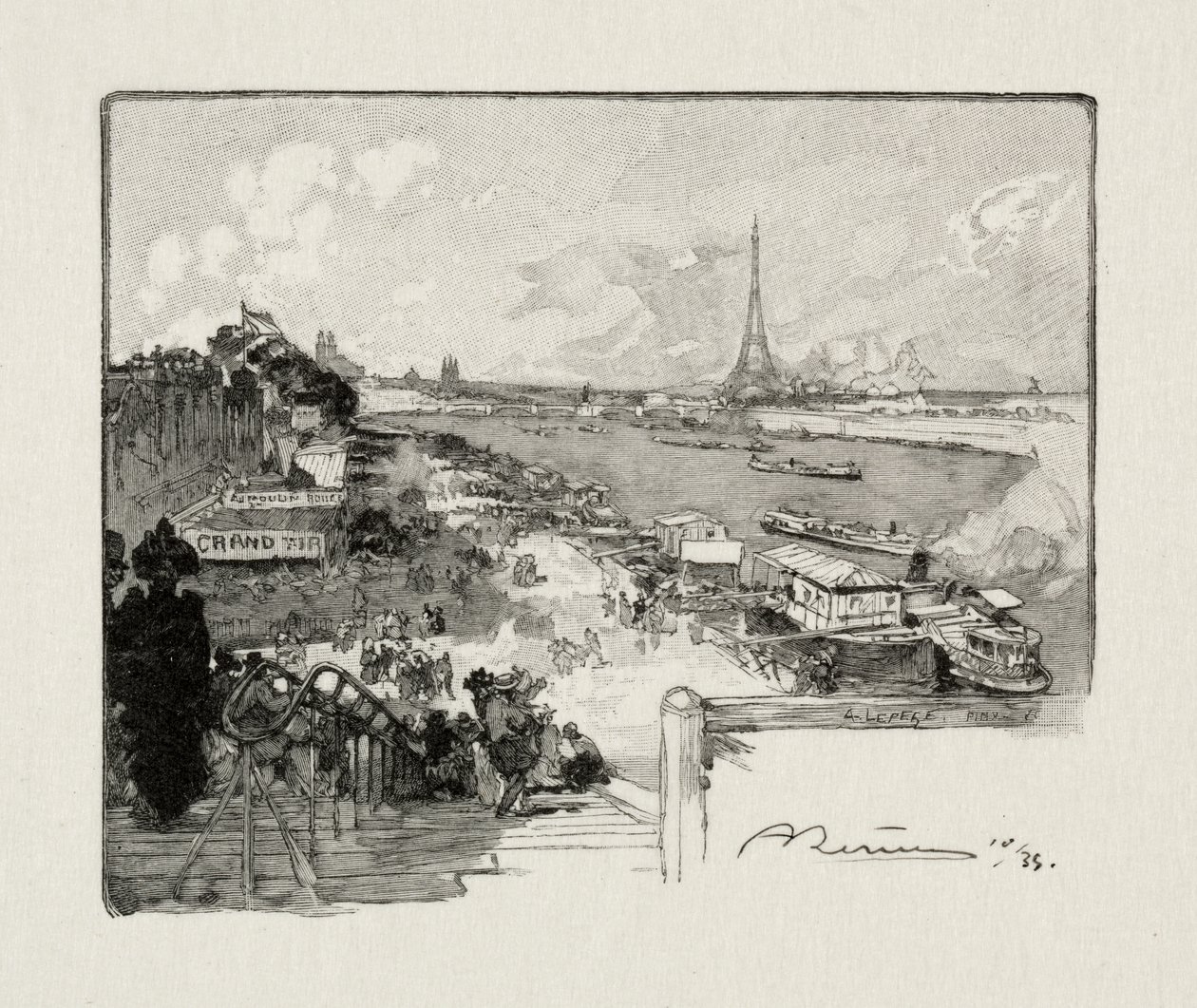 Günlük puan by Auguste Louis Lepère