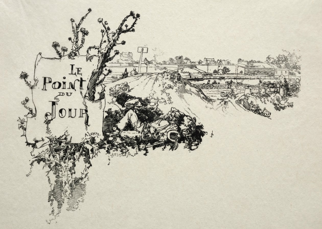 Günlük nokta. by Auguste Louis Lepère