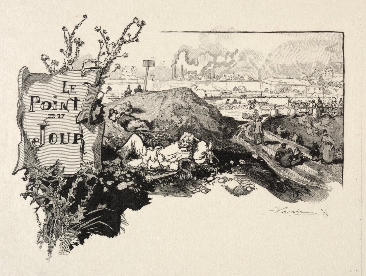 Günlük nokta. by Auguste Louis Lepère