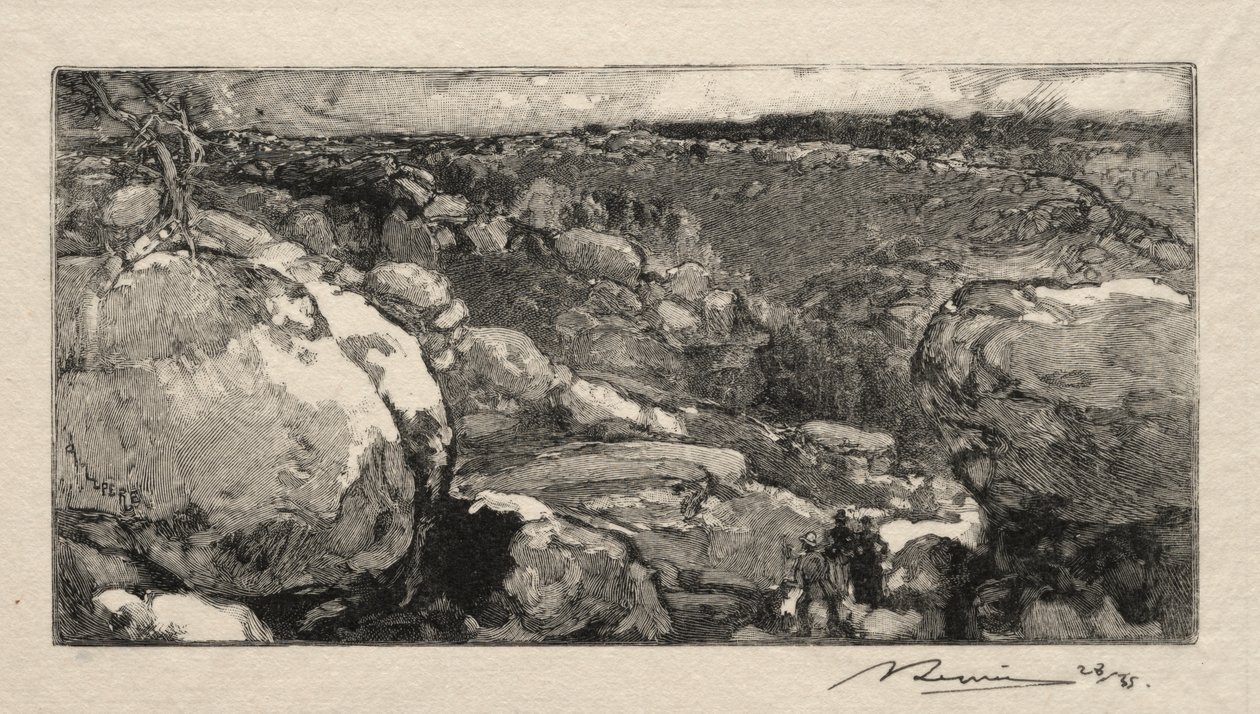 Long-Rocher sirki by Auguste Louis Lepère