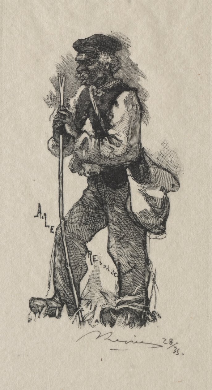 yılan alıcısı by Auguste Louis Lepère