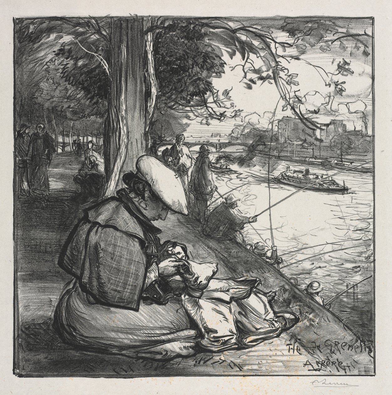 Grenelle Adası by Auguste Louis Lepère