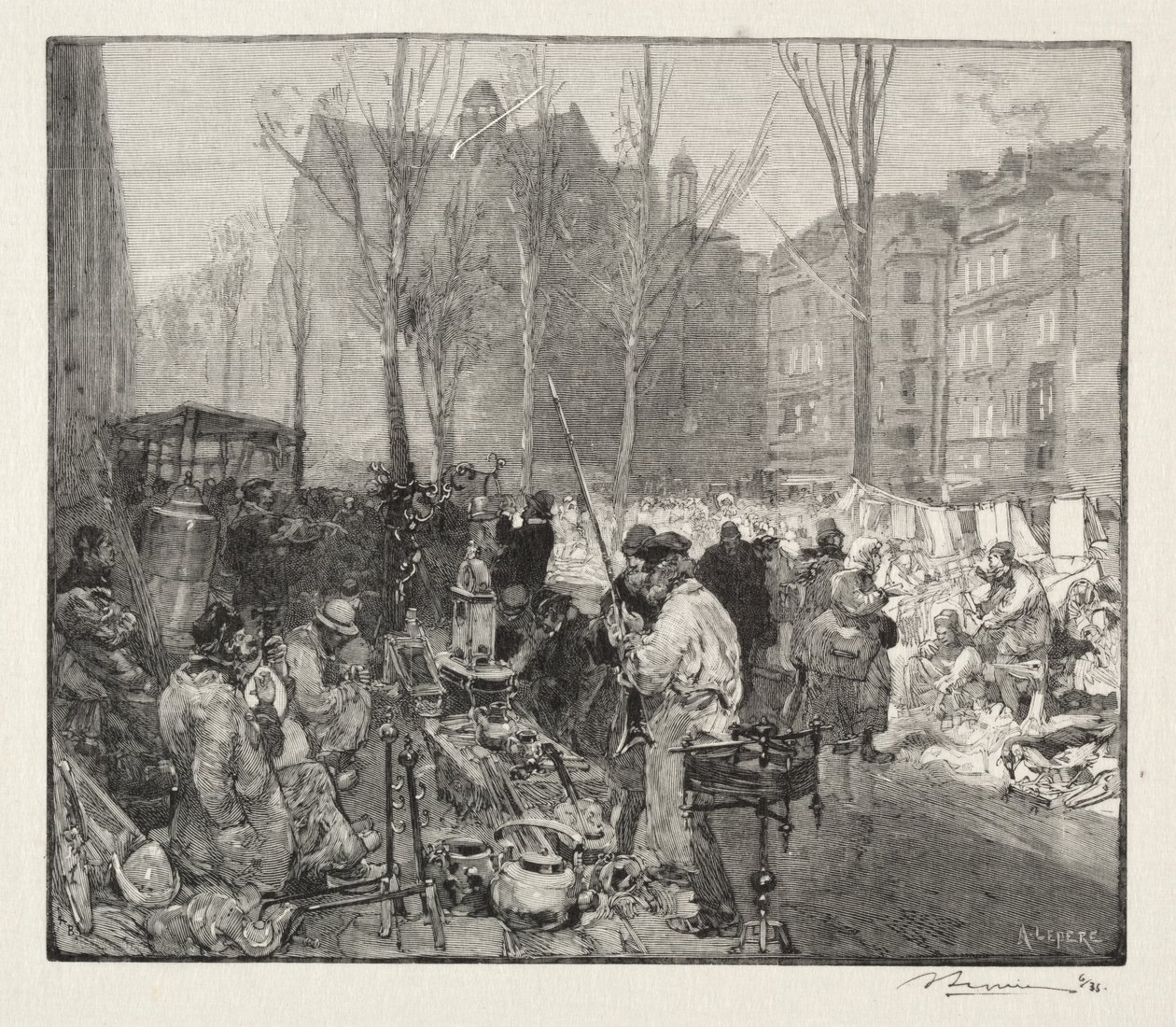 Hurda Pazarı by Auguste Louis Lepère