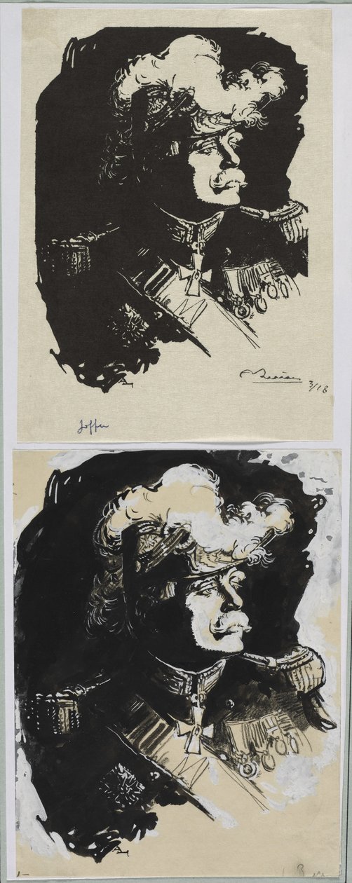 Mareşal Joffre, 1914. by Auguste Louis Lepère