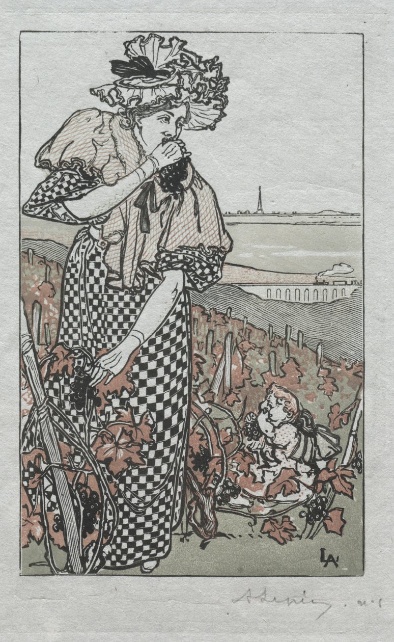 Paris Yıllığı, 1897: Sonbahar by Auguste Louis Lepère