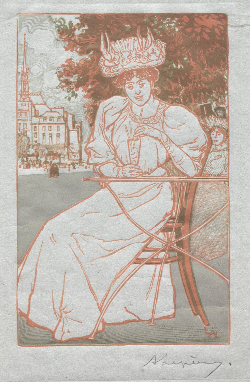 Paris Almanak, 1897: Yaz, 1897. by Auguste Louis Lepère