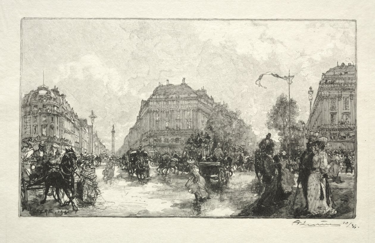 Opera Meydanı by Auguste Louis Lepère