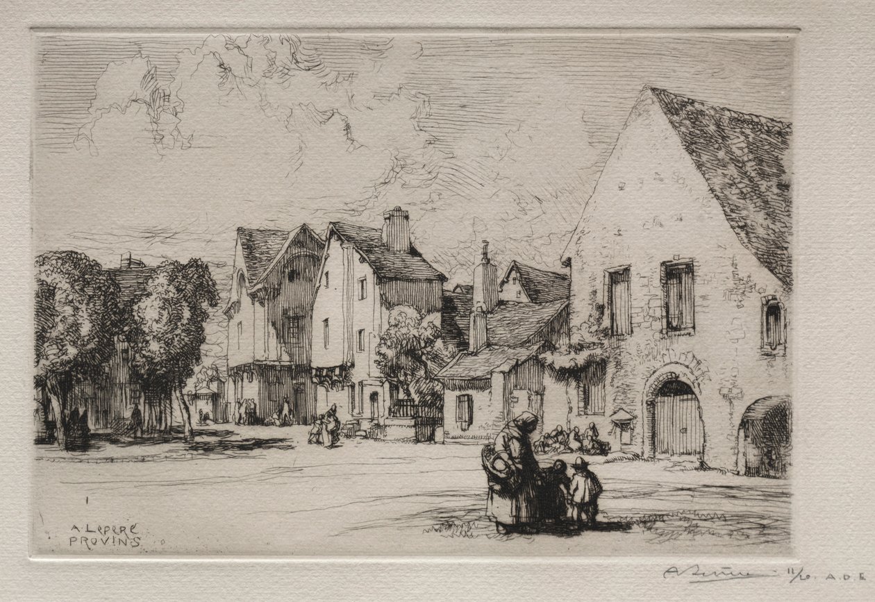 Provins. by Auguste Louis Lepère