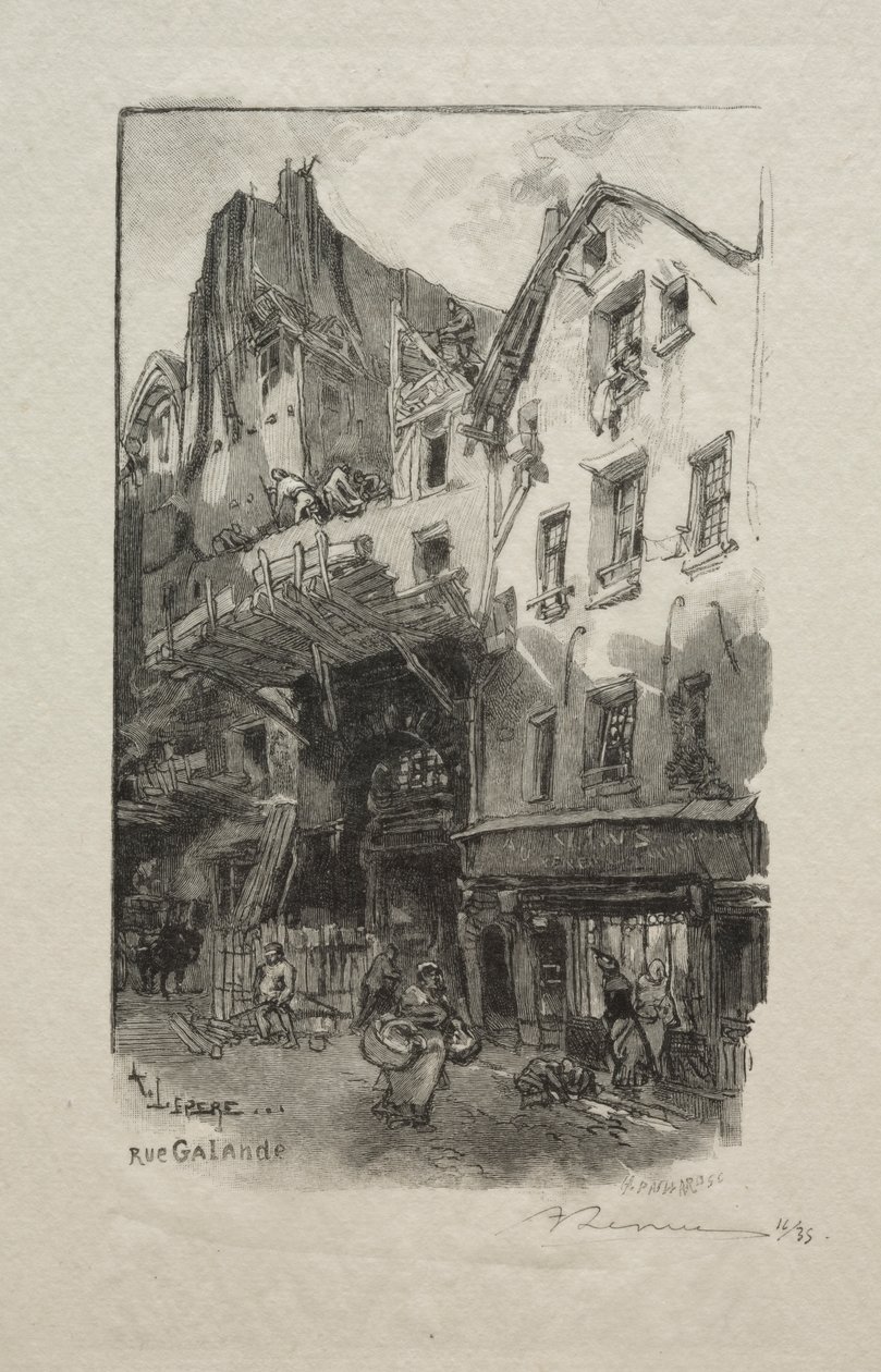 Galande Caddesi by Auguste Louis Lepère