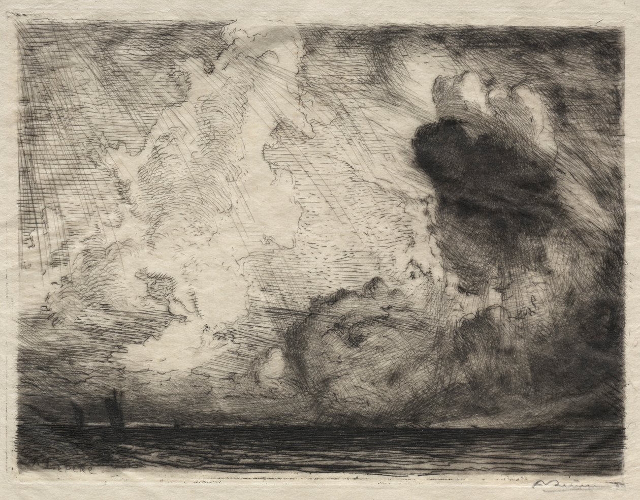 Deniz manzarası, 1911. by Auguste Louis Lepère