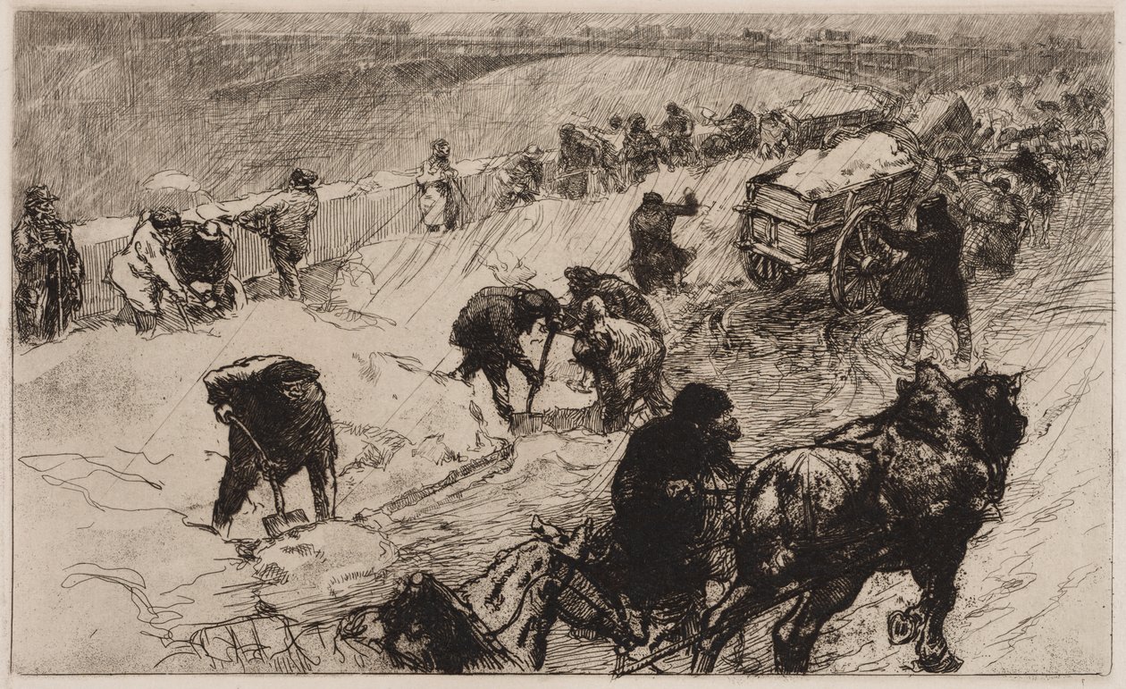 Kartopu Savaşı: Çiçek Rıhtımı by Auguste Louis Lepère