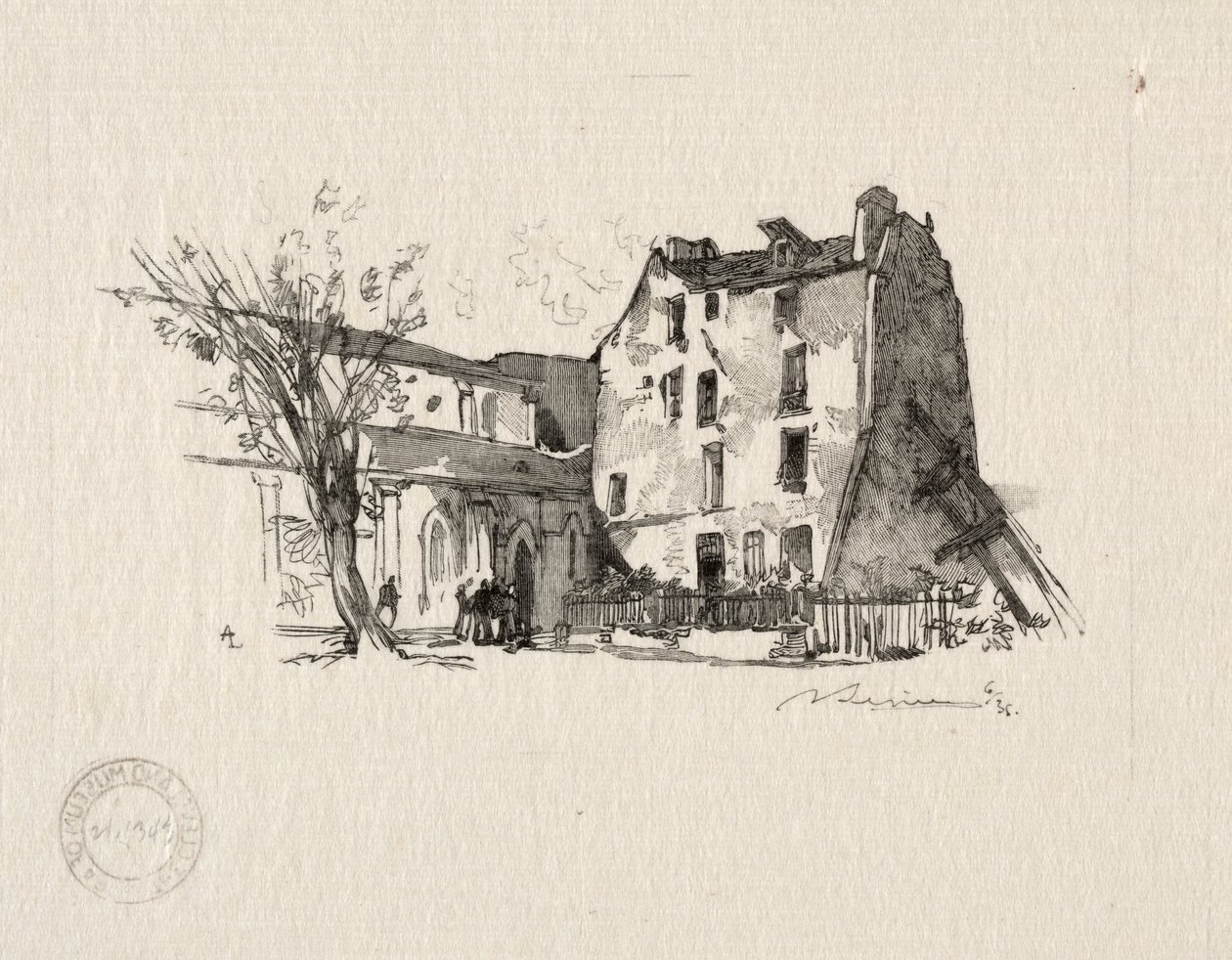 Aziz Julien Yoksul: Presbytery. by Auguste Louis Lepère