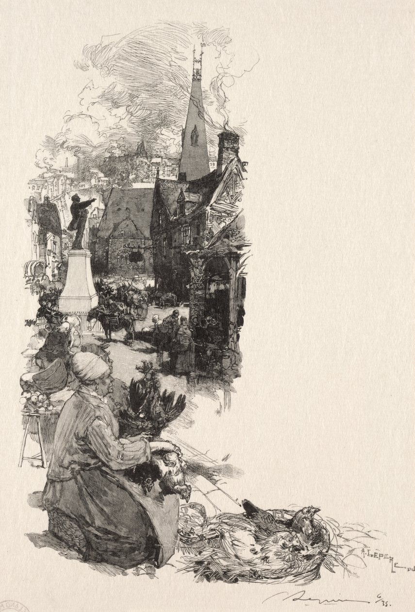 Büyük Adam Heykeli by Auguste Louis Lepère