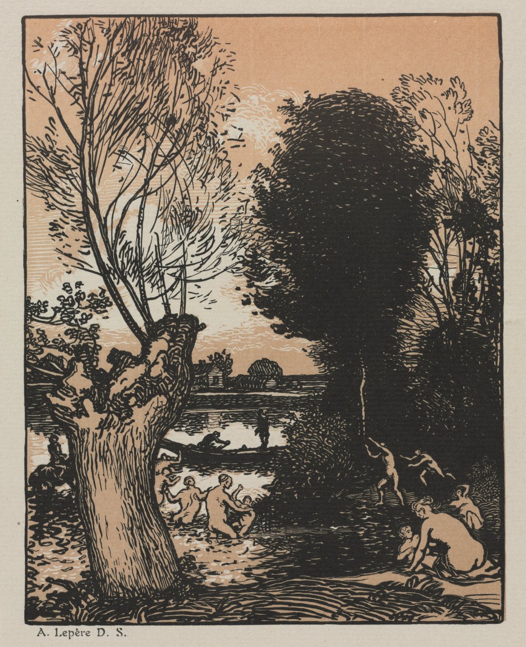 Yaz Akşamı, 1910. by Auguste Louis Lepère