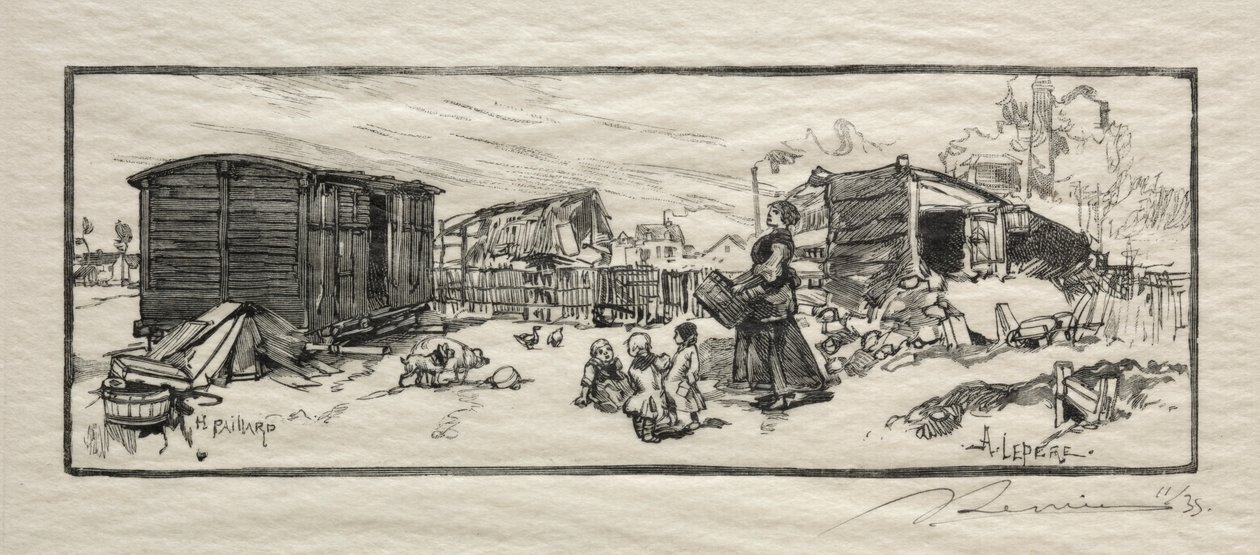 Araba Evi (Le vagon-logement) by Auguste Louis Lepère