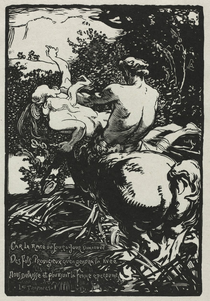 Sentor, 1896. by Auguste Louis Lepère