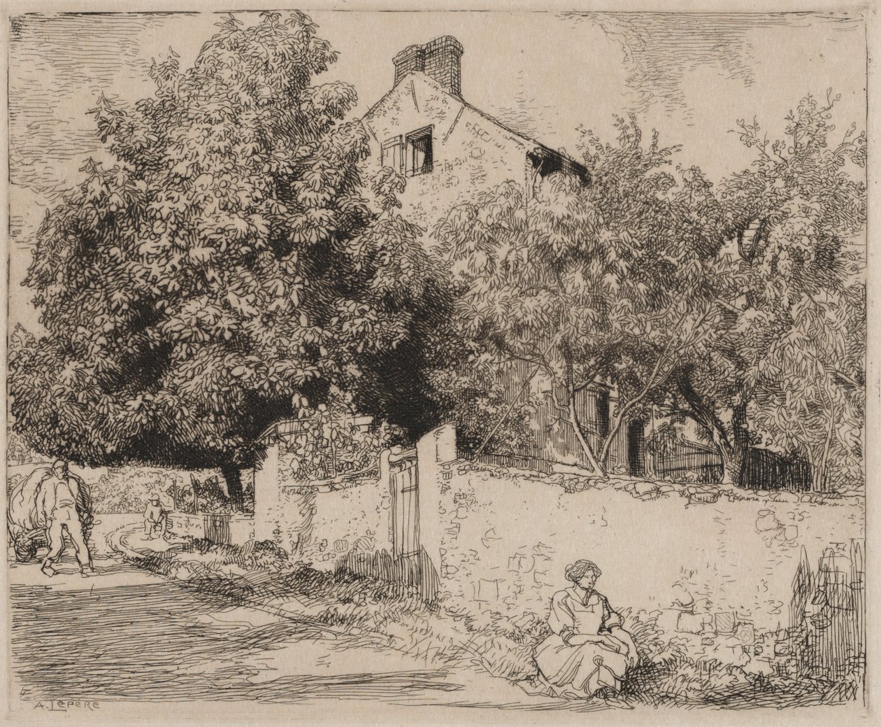 Madame B. by Auguste Louis Lepère