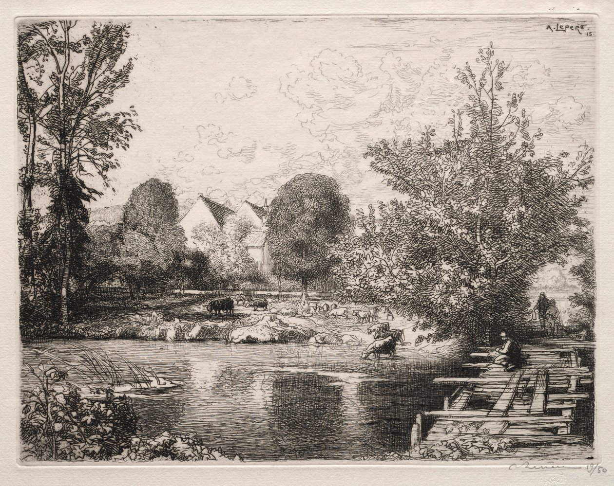 Eski Yaya Köprüsü, 1915. by Auguste Louis Lepère