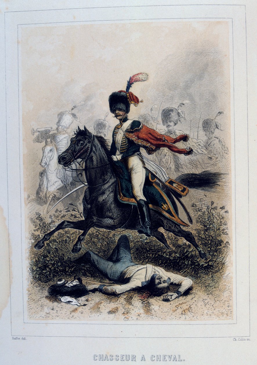 Chasseurs à Cheval, hafif süvari, 1859. by Auguste Raffet